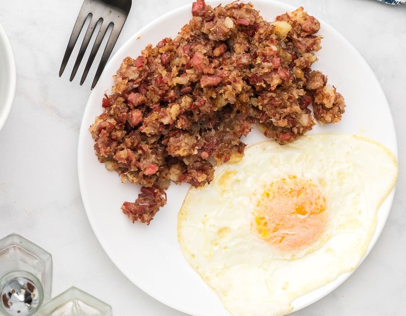 Corned Beef Hash From A Tin