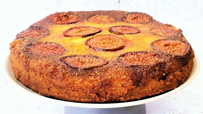 Fig And Honey Upside-Down Cake