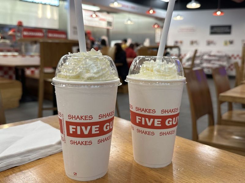 Five Guys – Customisable Milkshakes