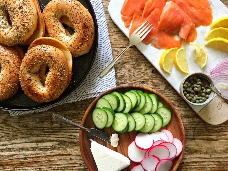 Bagels With Cream Cheese