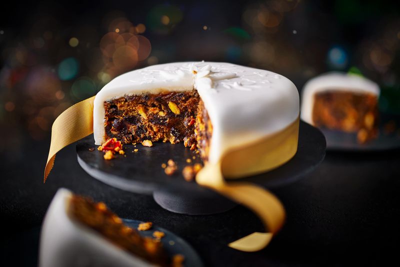 M&S Perfectly Matured Iced Fruit Cake