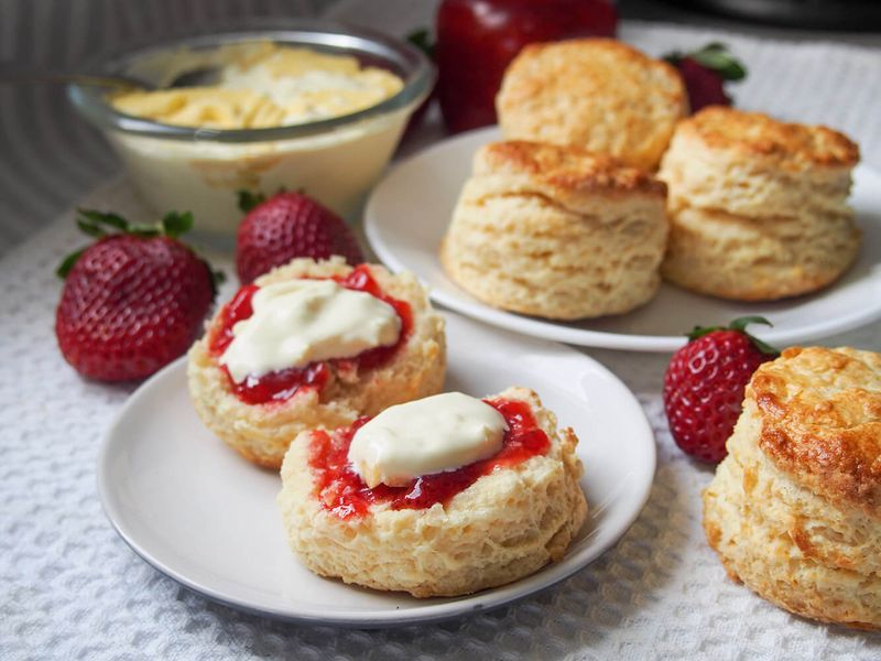 Scones With Jam And Cream