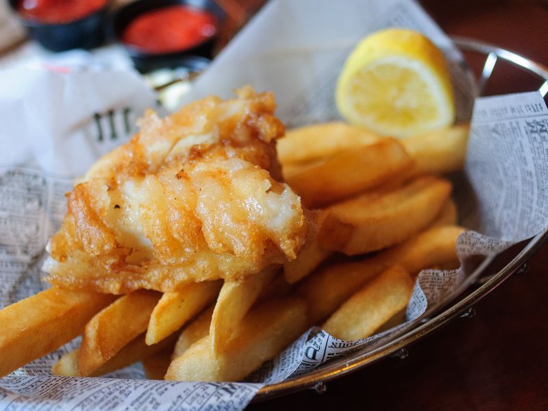Fish And Chips From A Local Chippy