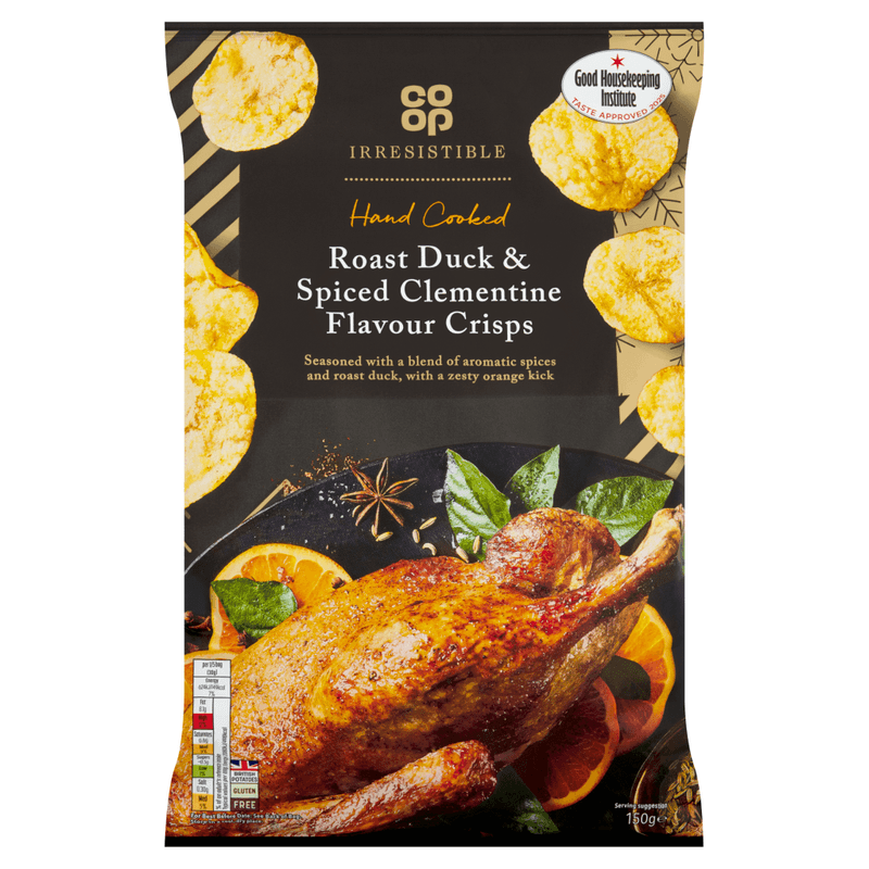 Irresistible Roast Duck & Spiced Clementine Flavour Crisps