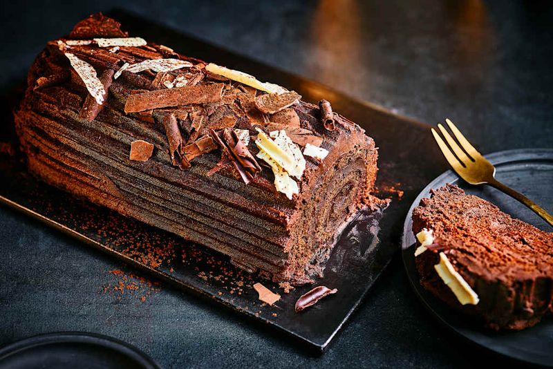M&S Food Collection Made Without Wheat Chocolate Yule Log