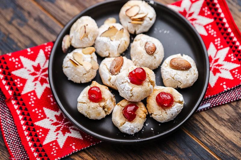 Almond Topped Biscuits