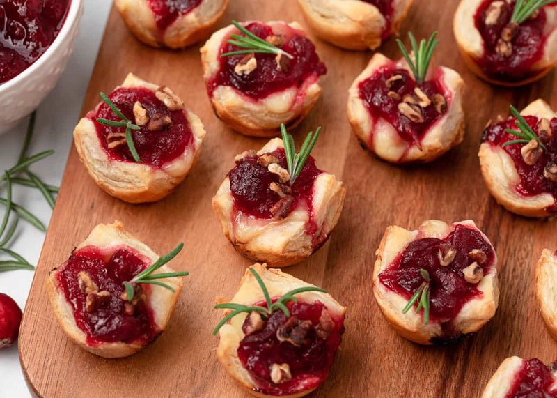 Brie And Cranberry Bites