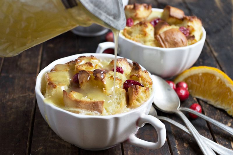Cranberry Bread And Butter Pudding