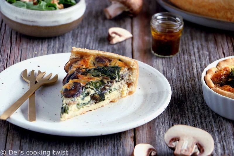 Spinach And Mushroom Quiche