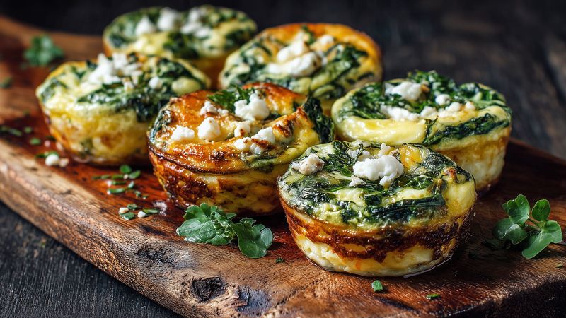Spinach And Egg Breakfast Muffins