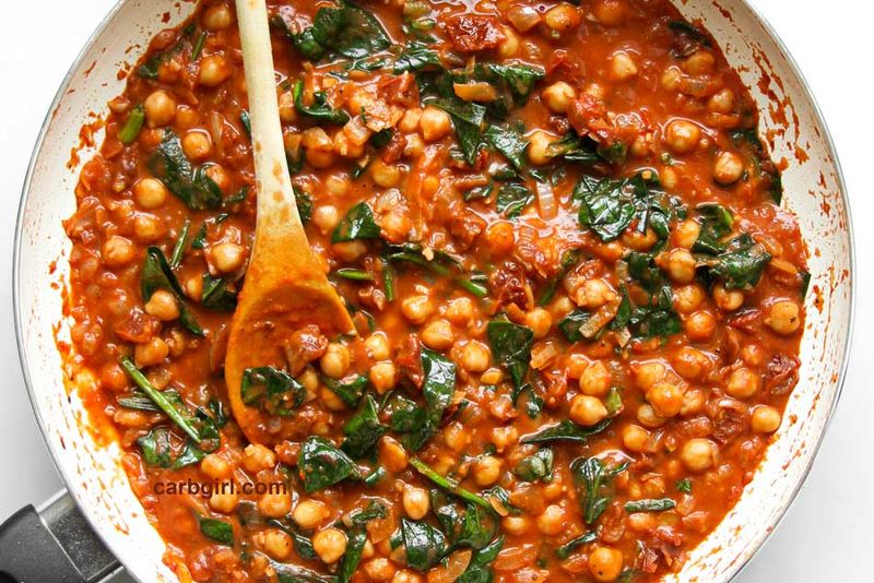 Spinach And Chickpea Stew
