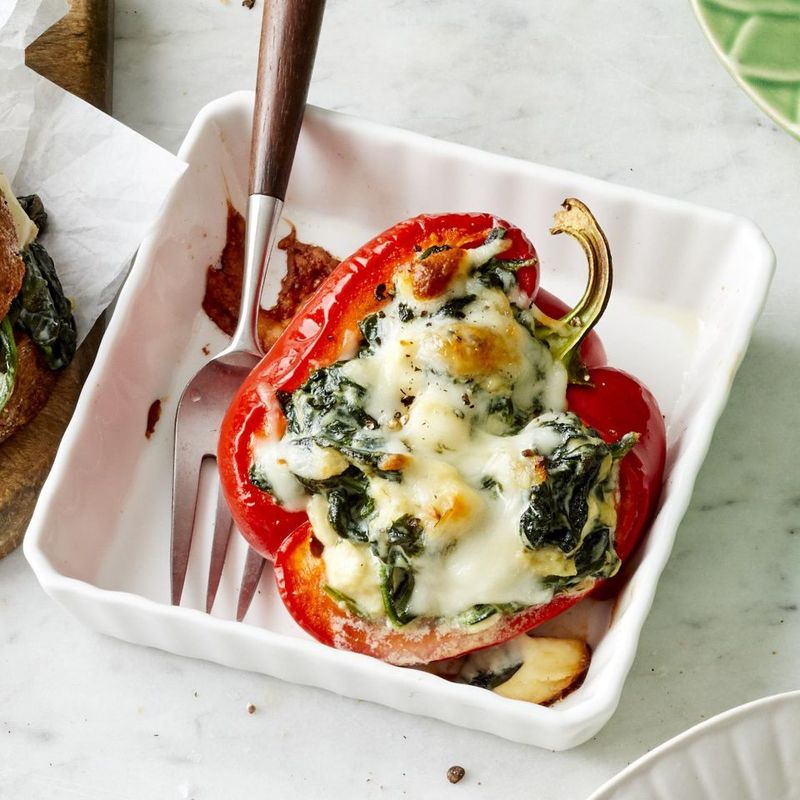 Spinach Stuffed Peppers