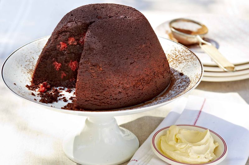 Chocolate And Cherry Pudding