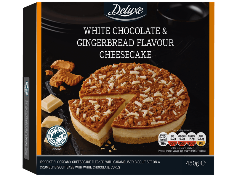 White Chocolate & Gingerbread Flavour Cheesecake (Deluxe)