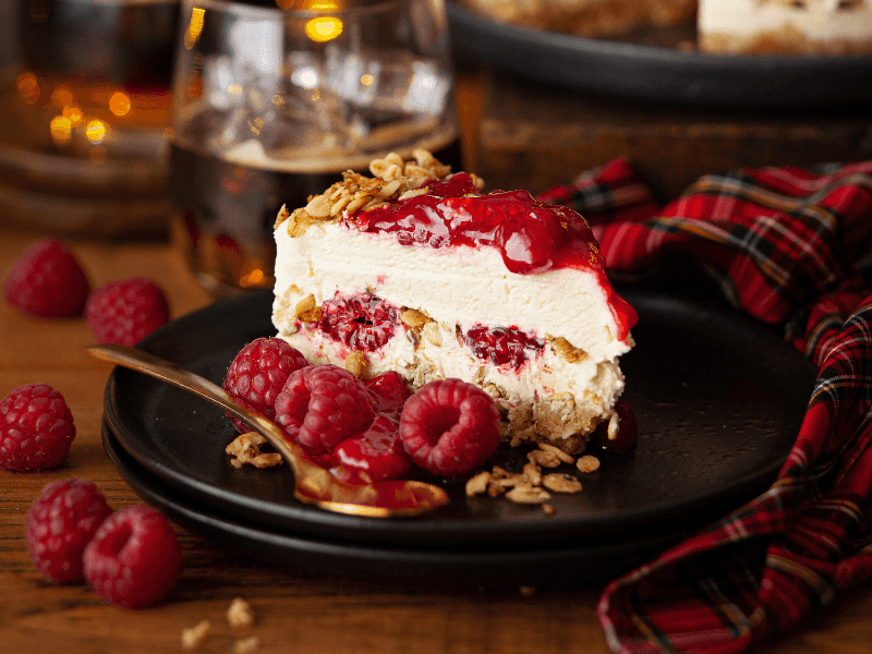 Raspberry Cranachan Cheesecake