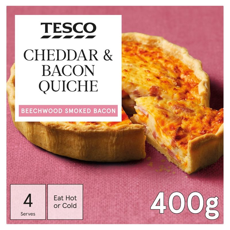 Tesco 12 Bacon And Cheddar Mini Quiches (£3.50)