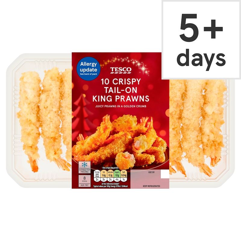 Tesco 10 Tail On King Prawns (£3.50)