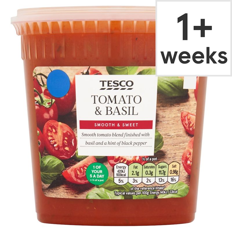 Tesco Finest Tomato And Basil Soup