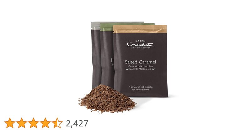 Tesco Finest Belgian Salted Caramel & White Hot Chocolate Flakes