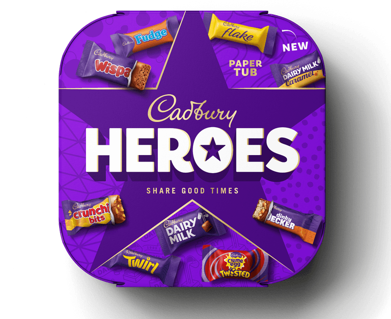 Cadbury Heroes Paper Tub