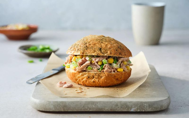 Mixing Tuna With Sweetcorn