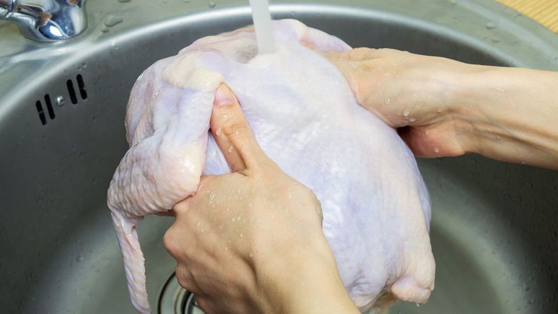 Washing Raw Chicken Before Cooking