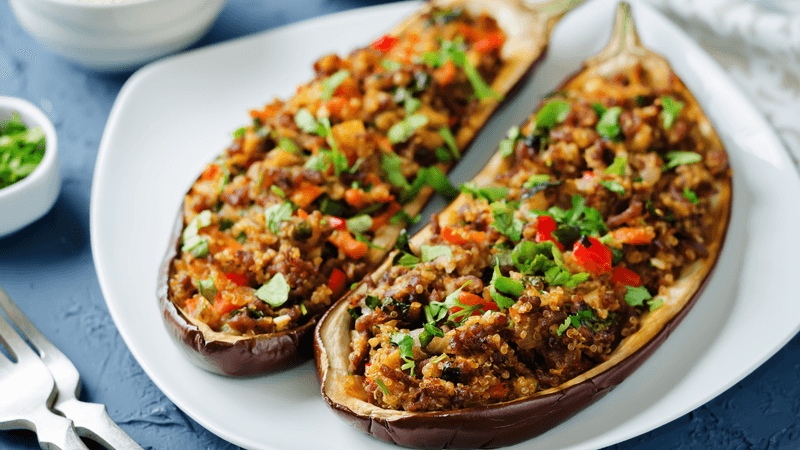 Stuffed Aubergine