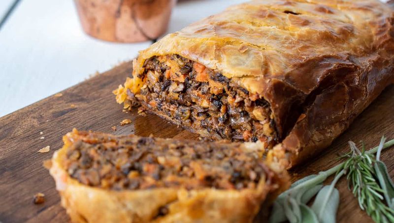 Vegan Mushroom And Sweet Potato Wellington