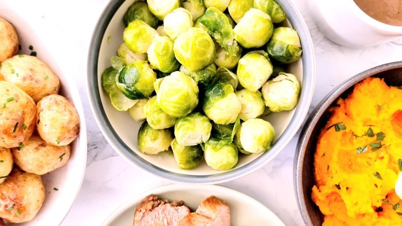 Overboiled Brussels Sprouts With No Seasoning