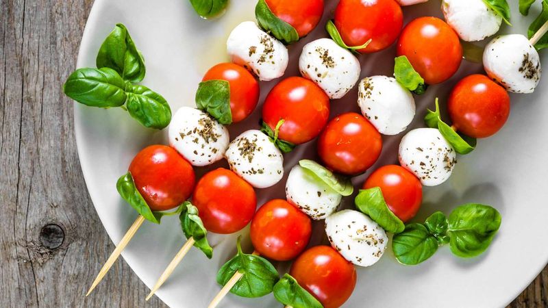Mini Caprese Skewers