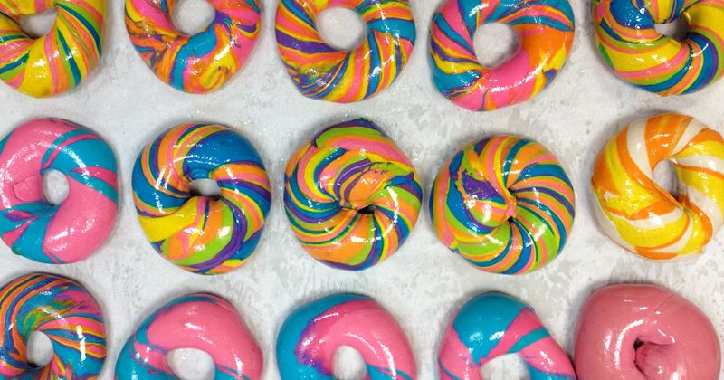 Rainbow Bagels