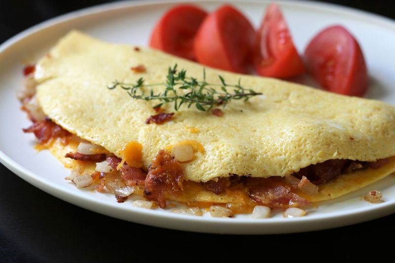 Bacon And Cheese Omelette