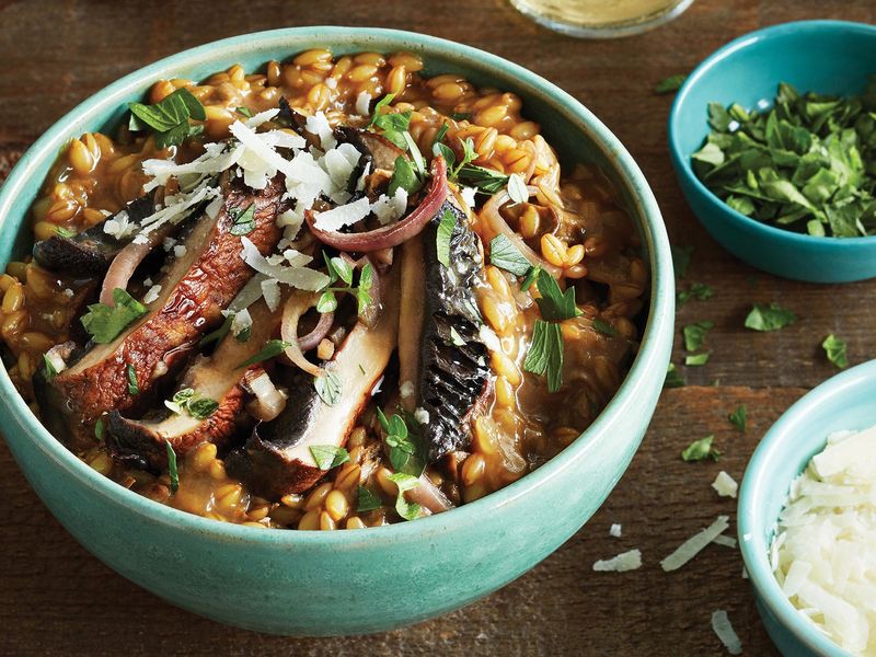 Mushroom And Barley Risotto