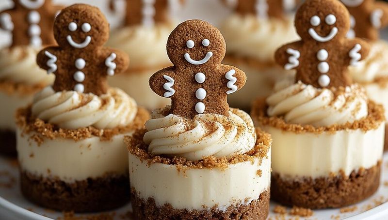 Gingerbread Cheesecake Cupcakes