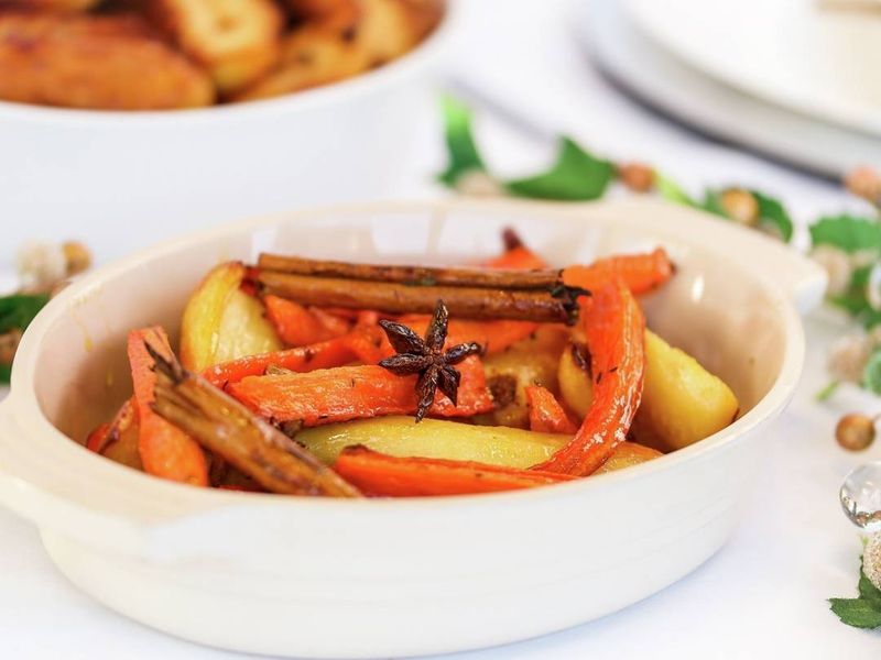 Honey-Glazed Carrots And Parsnips