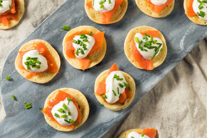 Smoked Salmon Blinis