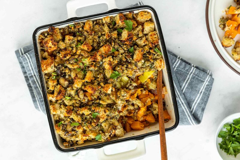Chestnut And Butternut Squash Bake
