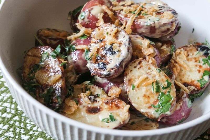 Cold Roast Potatoes With Mayonnaise