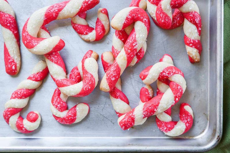 Candy Cane Sugar Cookies