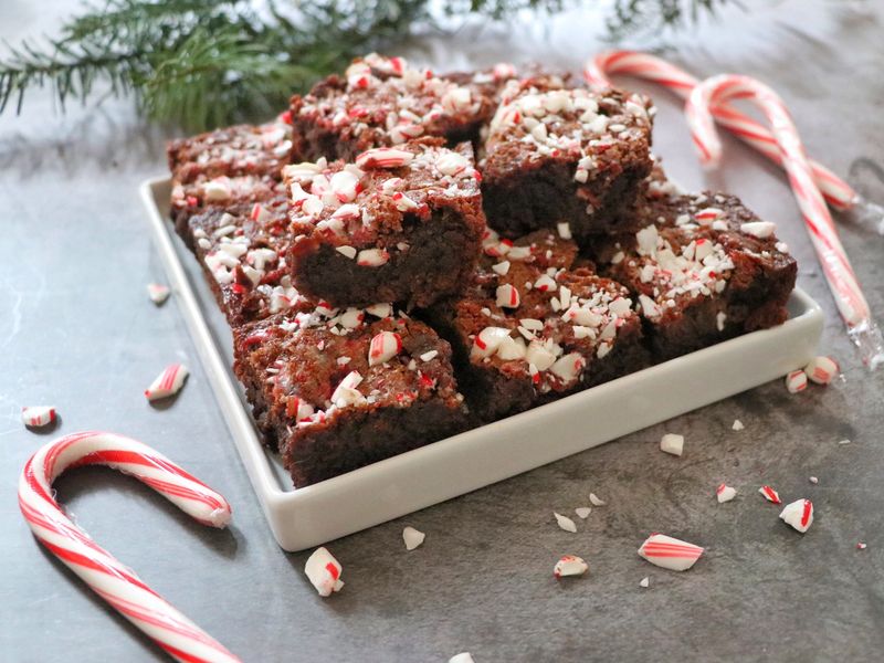 Candy Cane Brownies