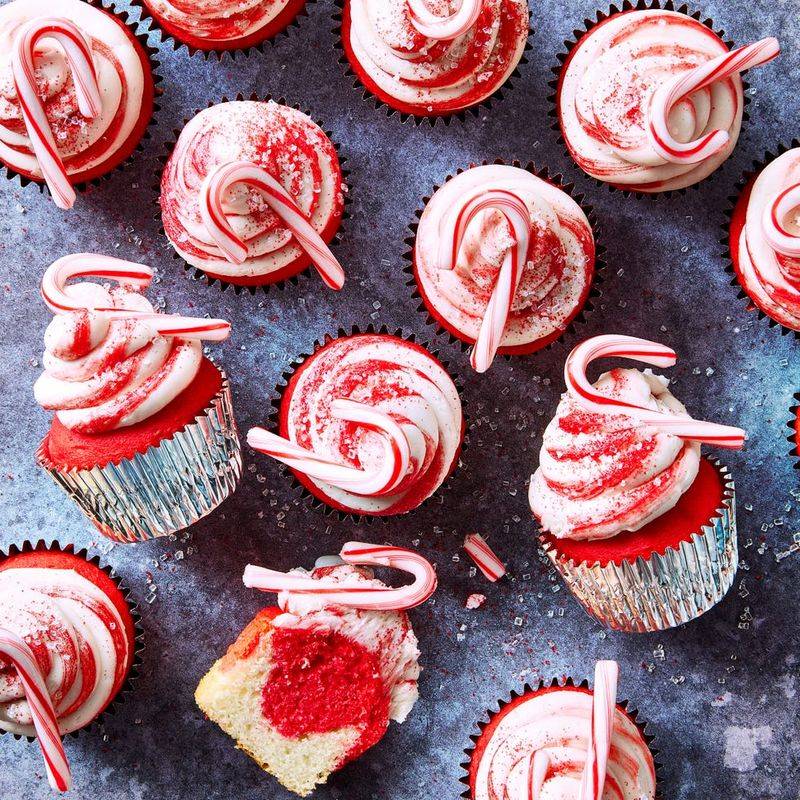 Candy Cane Cupcakes