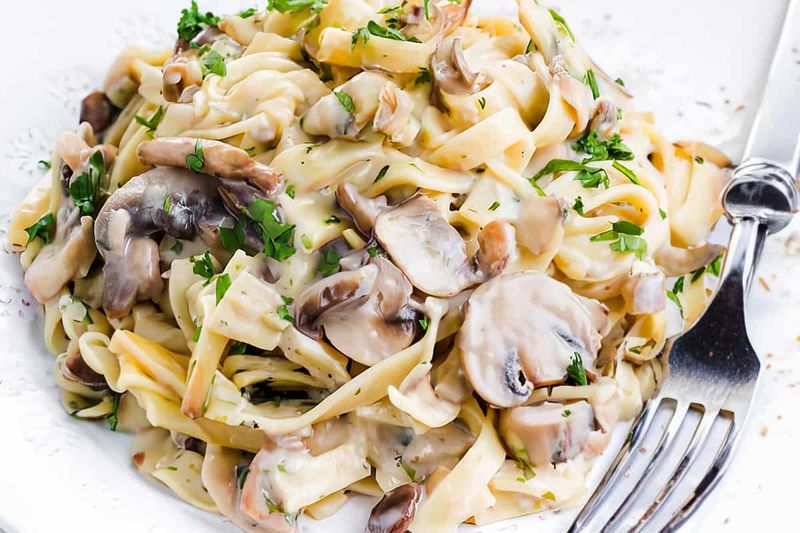 Creamy Mushroom Tagliatelle