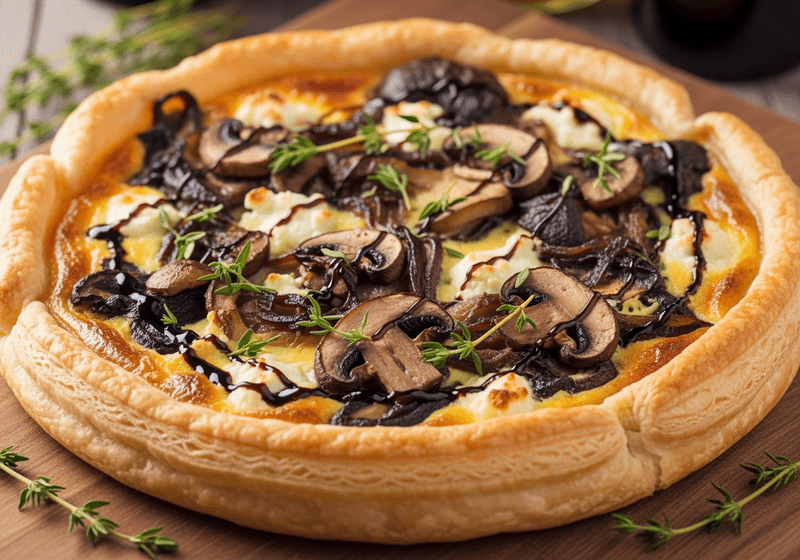 Caramelised Onion And Mushroom Tart