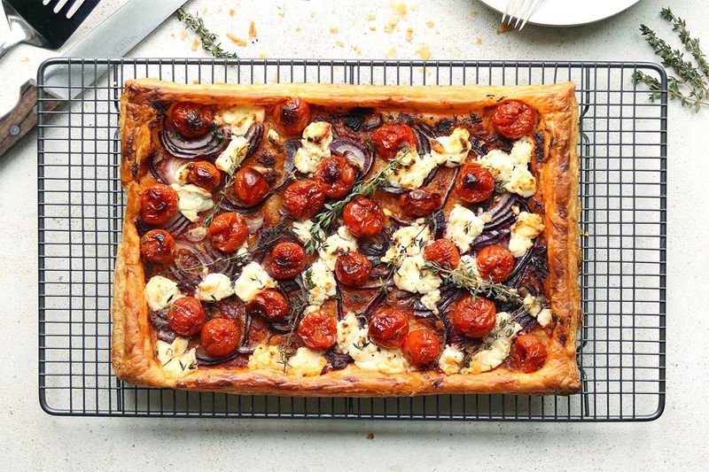 Roasted Vegetable And Goat Cheese Tartlets