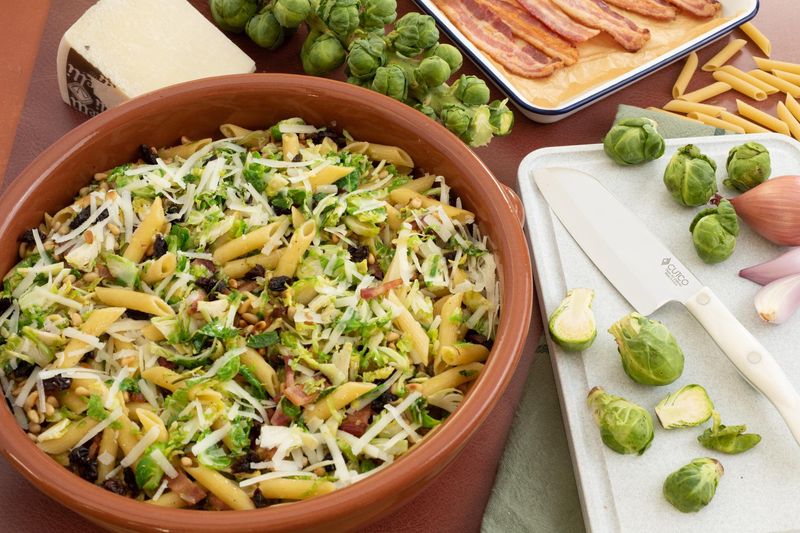 Brussels Sprout And Bacon Pasta