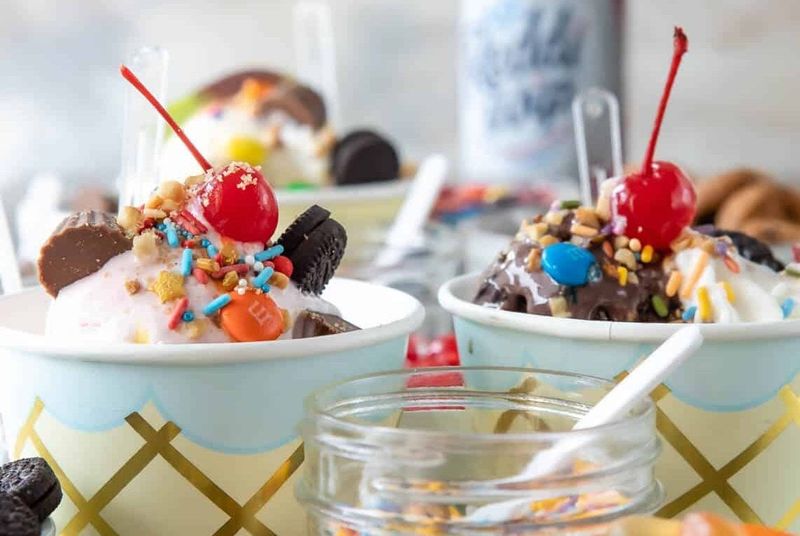 Ice Cream Tub With Toppings