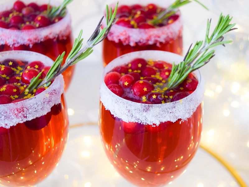 Sparkling Cranberry Mocktails