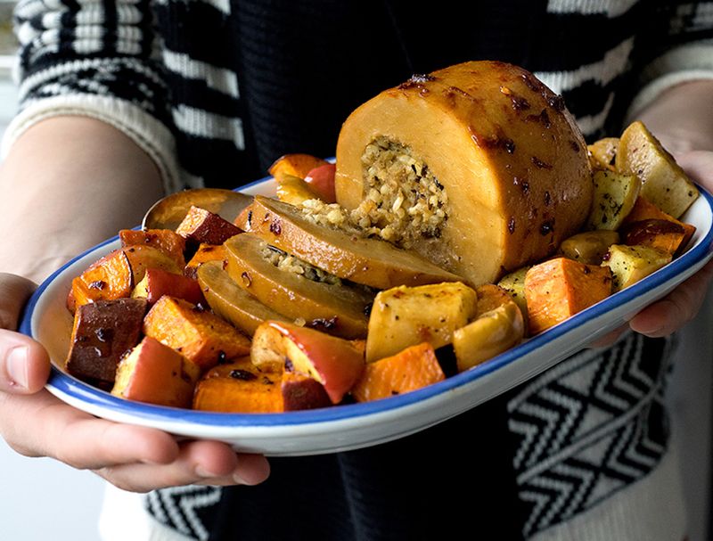 Vegan Or Plant-Based Roast (Traditional Turkey Dinner)