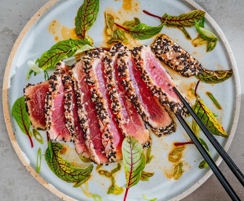 Seared Tuna Steak With Sesame Crust