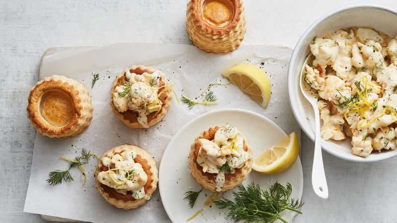 Mini Vol-Au-Vents Filled With Crab Or Tuna Mix